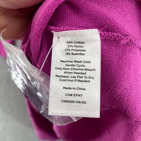 Talbots Dress Womens Small Purple Sweater Fit & Flare Long Sleeves V Neck NWT - Picture 6 of 10